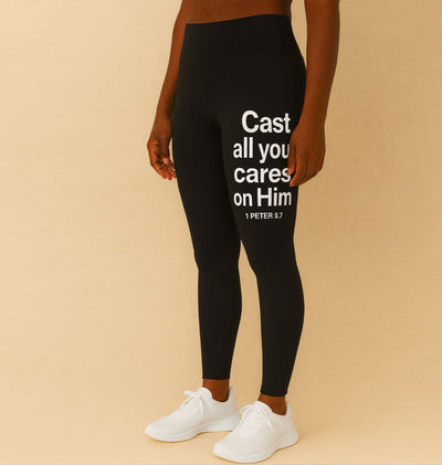 Women's Inspirational Leggings - AOP, Yoga Pants, Workout Leggings, Casual Athleisure, Gift for Moms, Motivational Activewear
