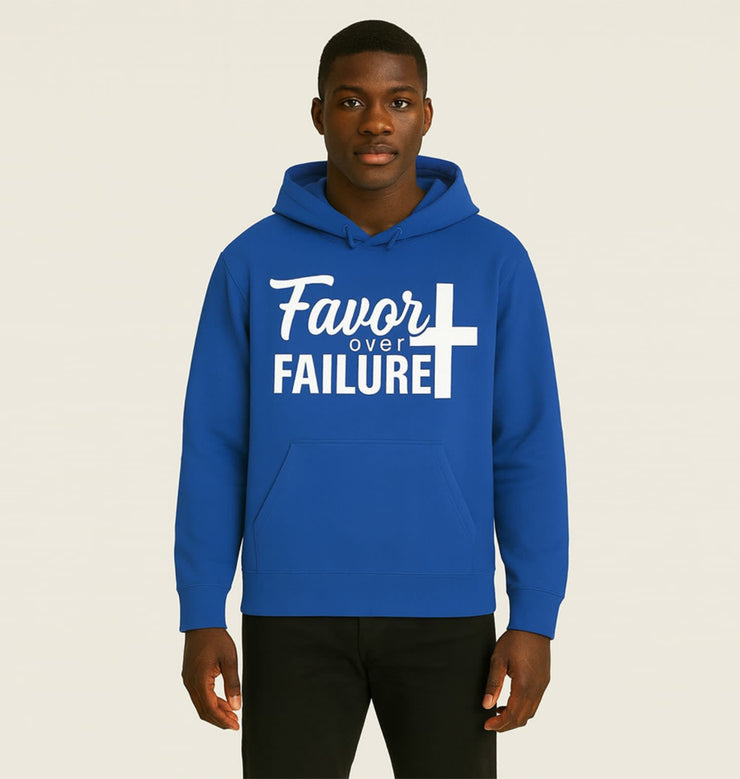 Inspirational Hoodie - Favor Over Failure, Motivational Sweatshirt, Gift for Graduates, Cozy Casual Wear, Uplifting Apparel