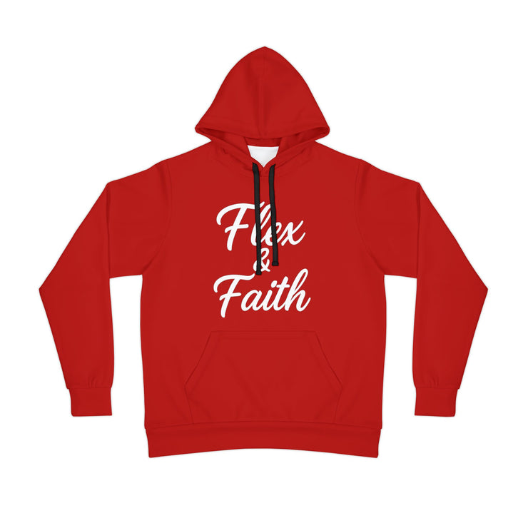 Faith & Flex Athletic Hoodie - Motivational Workout Sweatshirt, Fitness Apparel, Gym Layer, Gifts for Athletes, Unisex Pullover