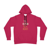Bold Athletic Hoodie, 1% Human 99% Beast, Fitness Apparel, Workout Gear, Motivational Hoodie, Gym Outfit