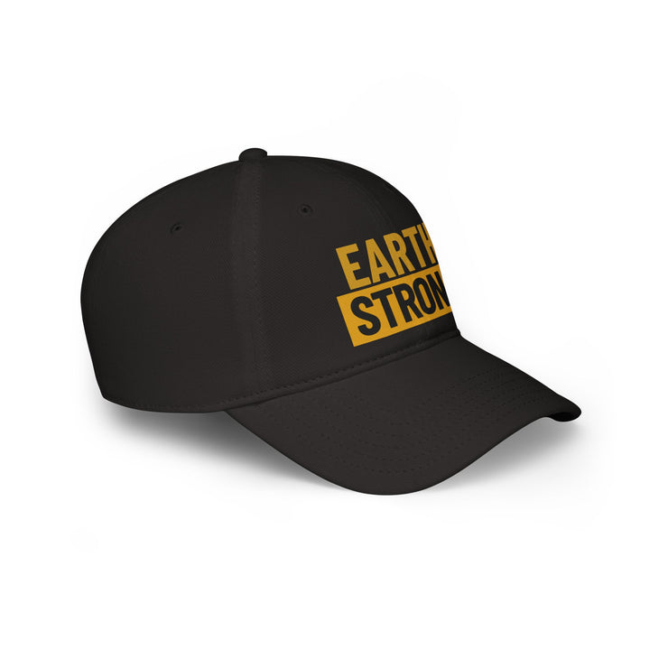 Earth Strong Low Profile Baseball Cap - Eco-Friendly Hat, Outdoor Gear, Sustainable Fashion, Gift for Nature Lovers