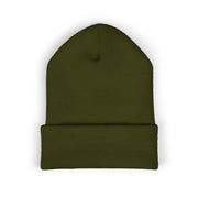 Earth Strong Embroidered Classic Cuffed Beanie, Winter Hat, Gift for Her, Warm Beanie, Cozy Accessory, Fashion Statement