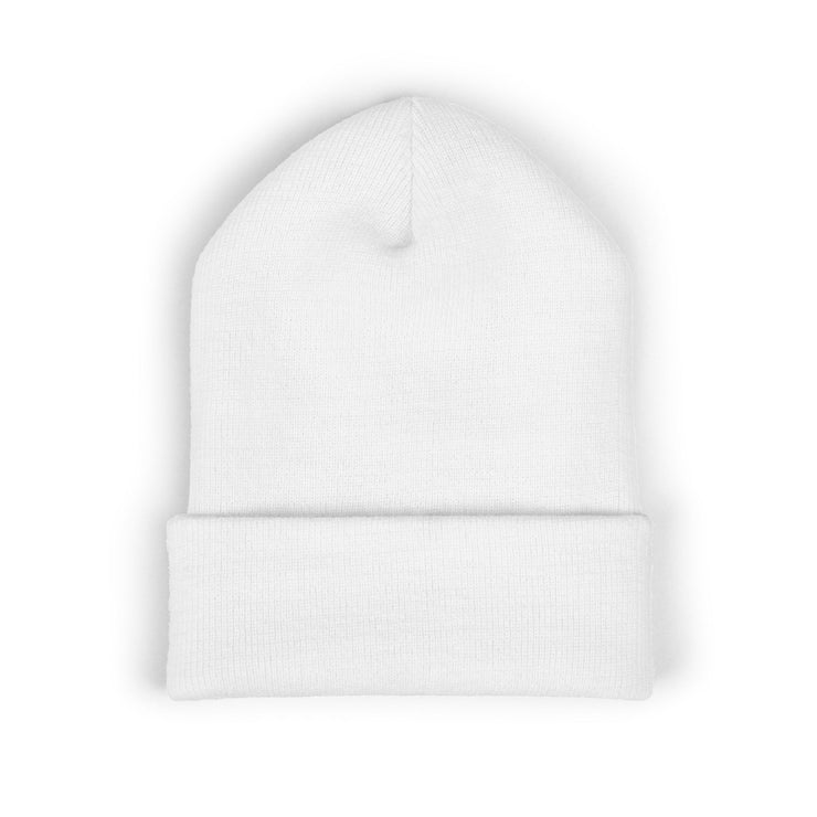 Earth Strong Embroidered Classic Cuffed Beanie, Winter Hat, Gift for Her, Warm Beanie, Cozy Accessory, Fashion Statement