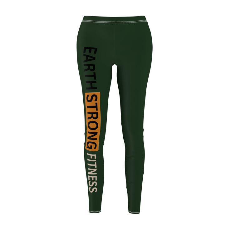 Earth Strong Women's Active Leggings, Motivational Workout Gear, Yoga Pants, Casual Fitness Apparel, Gift for Her, Comfortable leggings