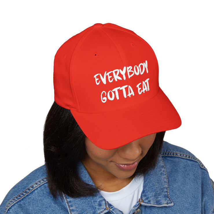Everyday Cap - ‘Everybody Gotta Eat’ Structured Hat, Casual Gear, Fun Gift, Streetwear, Summer Accessory
