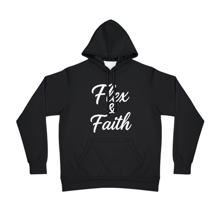 Flex & Faith Athletic Hoodie - Motivational Workout Gear, Fitness Apparel, Gym Hoodie, Inspirational Gift, Activewear