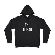 1% Human Athletic Hoodie - Unisex Workout Sweatshirt, Funny Gift, Gym Wear, Casual Outfit, Unique Apparel