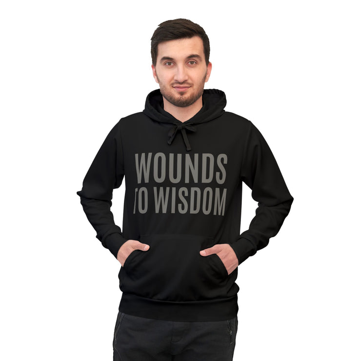 Athletic Hoodie with 'Wounds to Wisdom' Design, Motivational Sweatshirt for Gym Lovers, Inspiring Gift for Sports Enthusiasts, Ideal [...]