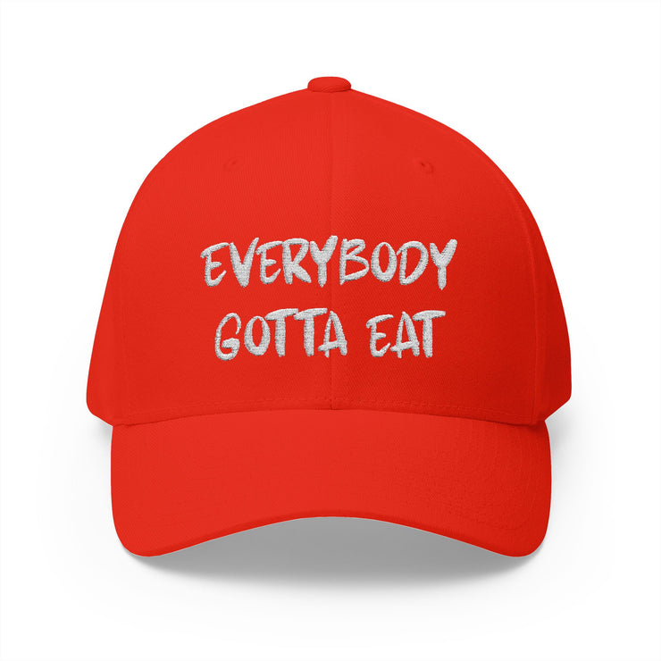 Everyday Cap - ‘Everybody Gotta Eat’ Structured Hat, Casual Gear, Fun Gift, Streetwear, Summer Accessory
