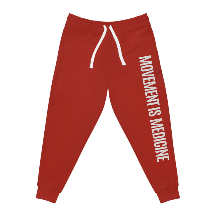 Movement is Medicine Comfortable Athletic Joggers for Active Lifestyles, Sportswear, Travel Pants, Gym Bottoms, Casual Jogging Trousers