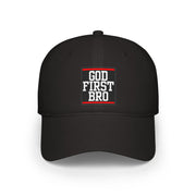 God First Bro Baseball Cap, Low Profile Cap for Men, Faith-Based Gift, Cool Casual Headwear, Summer Accessory, Daily Style