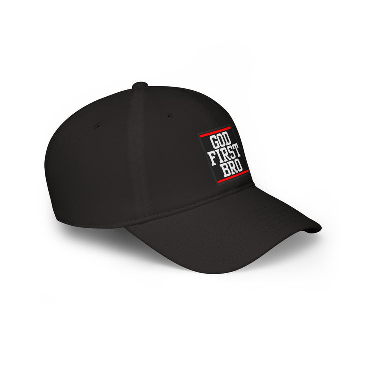 God First Bro Baseball Cap, Low Profile Cap for Men, Faith-Based Gift, Cool Casual Headwear, Summer Accessory, Daily Style