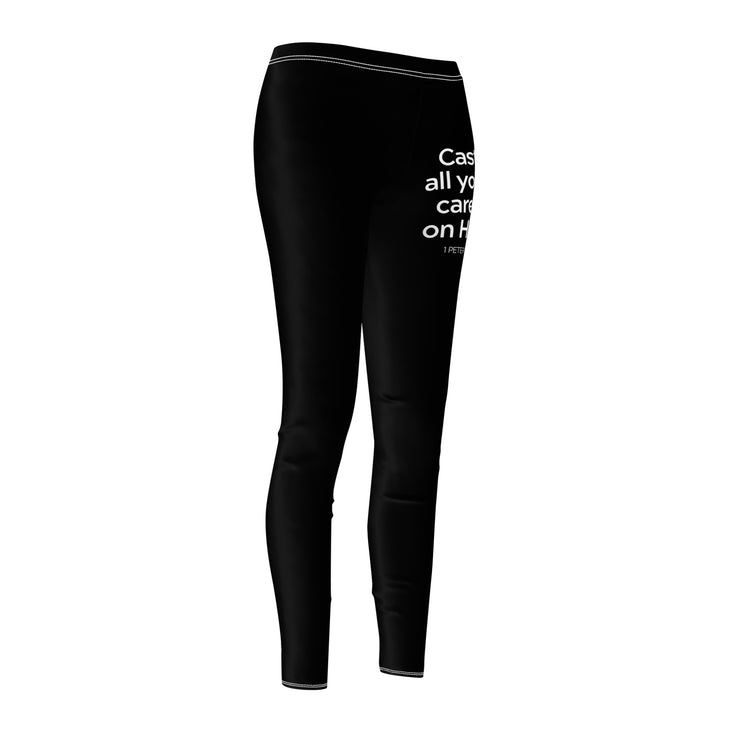 Women's Inspirational Leggings - AOP, Yoga Pants, Workout Leggings, Casual Athleisure, Gift for Moms, Motivational Activewear