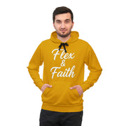 Flex & Faith Athletic Hoodie for Active Lifestyles, Gym Wear, Motivational Gift, Casual Outfit, Workout Fashion