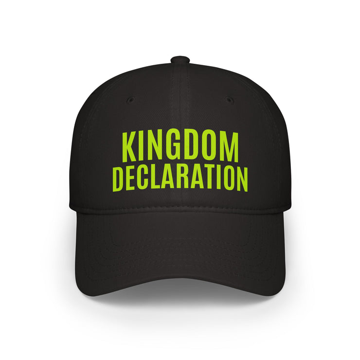 Stylish High Profile Baseball Cap with Kingdom Declaration
