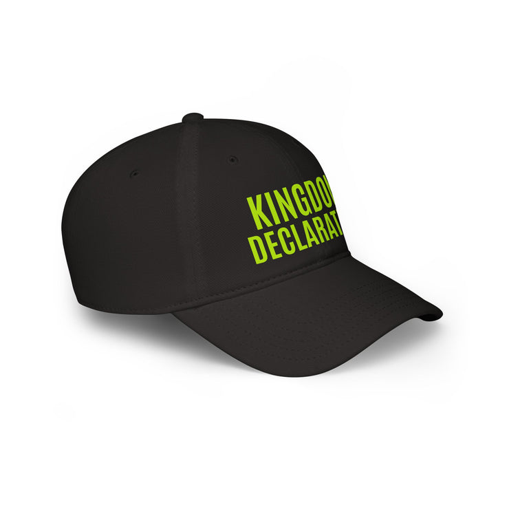 Stylish High Profile Baseball Cap with Kingdom Declaration