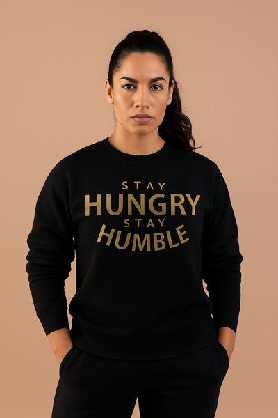 Copy of Fitness Long Sleeve Sweatshirt - Stay Hungry Stay Humble Unisex Crewneck
