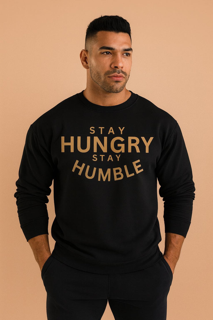 Copy of Fitness Long Sleeve Sweatshirt - Stay Hungry Stay Humble Unisex Crewneck